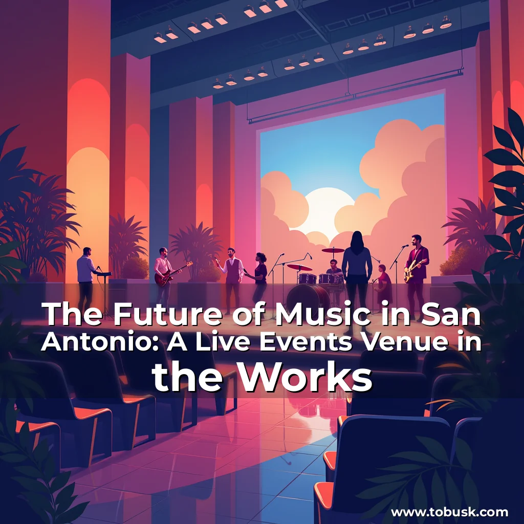 Artistic representation for The Future of Music in San Antonio: A Live Events Venue in the Works