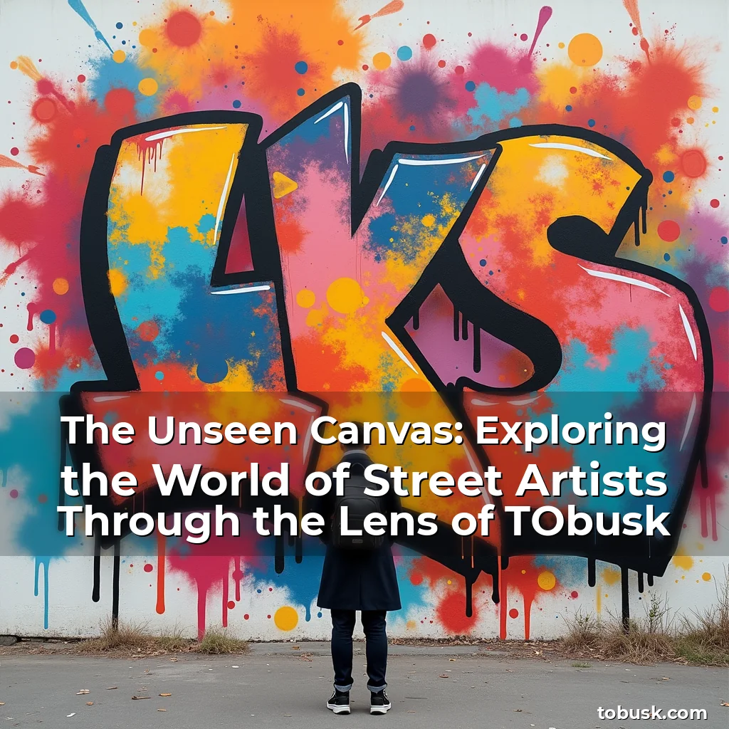 Artistic representation for The Unseen Canvas: Exploring the World of Street Artists Through the Lens of TObusk