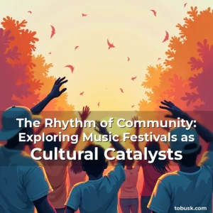 Artistic representation for The Rhythm of Community: Exploring Music Festivals as Cultural Catalysts